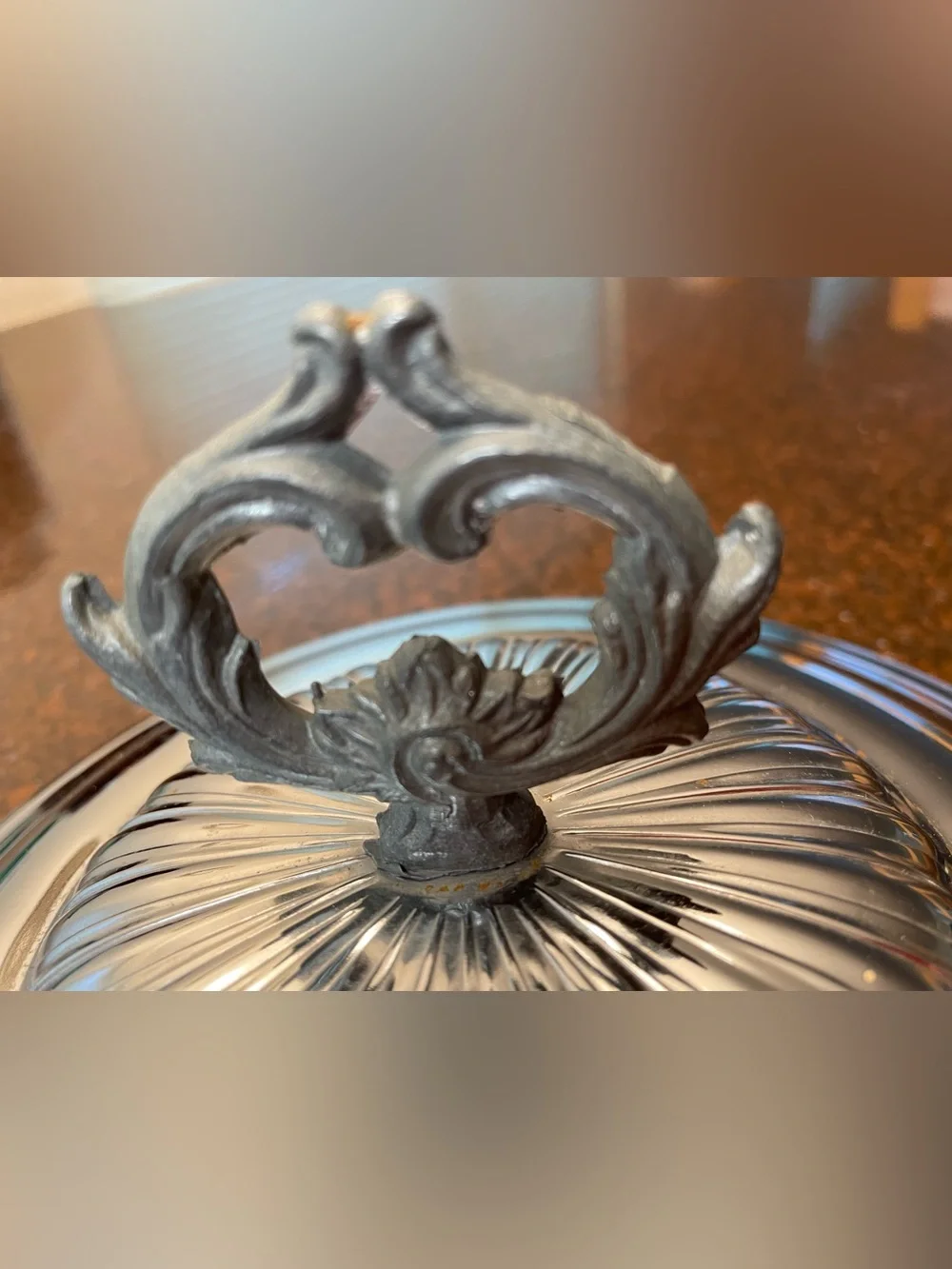 Pyrex vintage silver